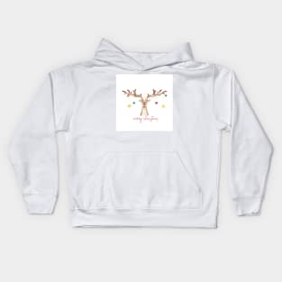 Christmas deer Kids Hoodie